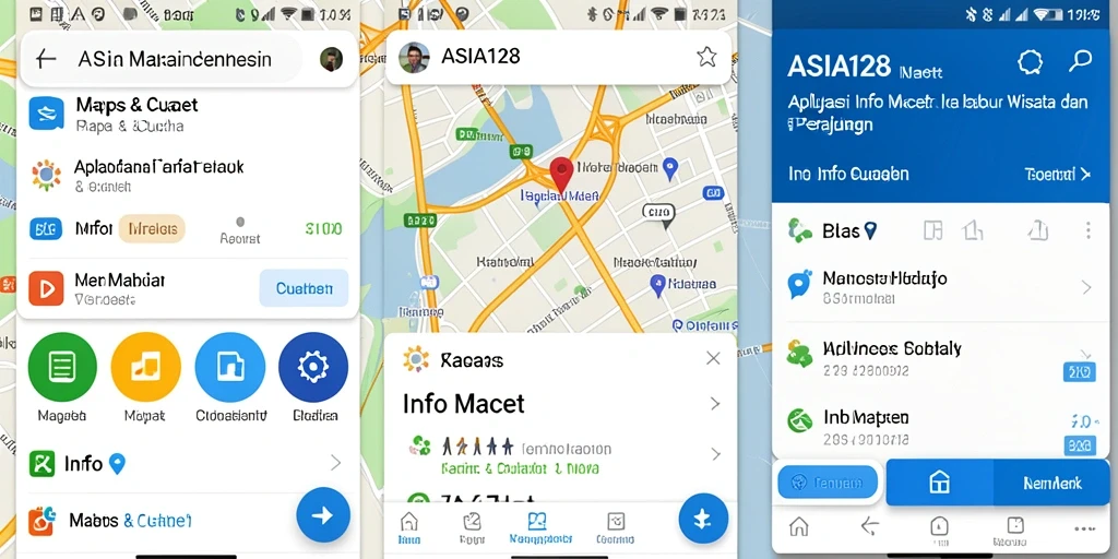 Antarmuka pengguna ASIA128 yang informatif dan sederhana