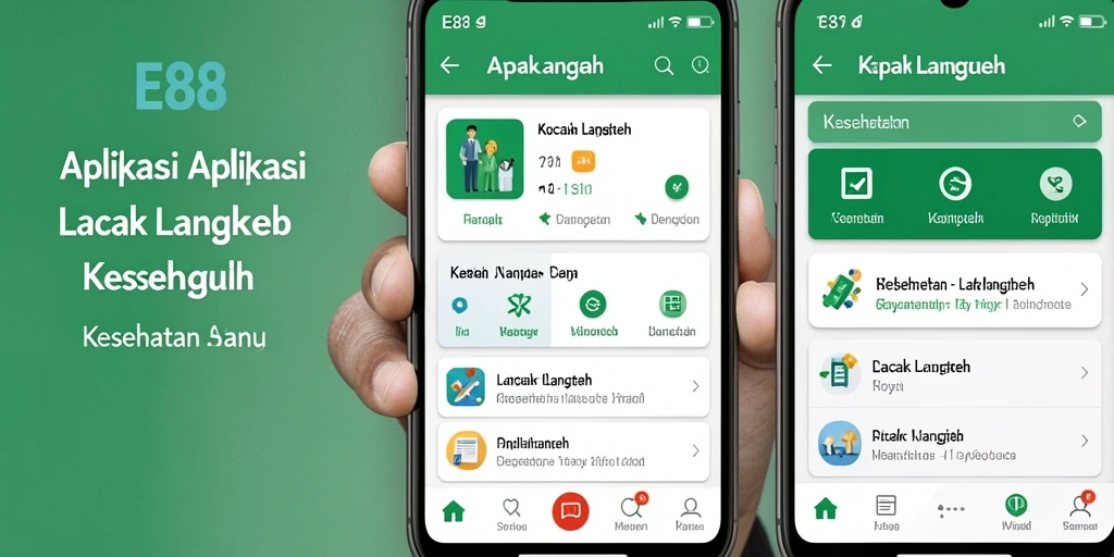 Antarmuka E88 yang sederhana dan informatif untuk lacak langkah.