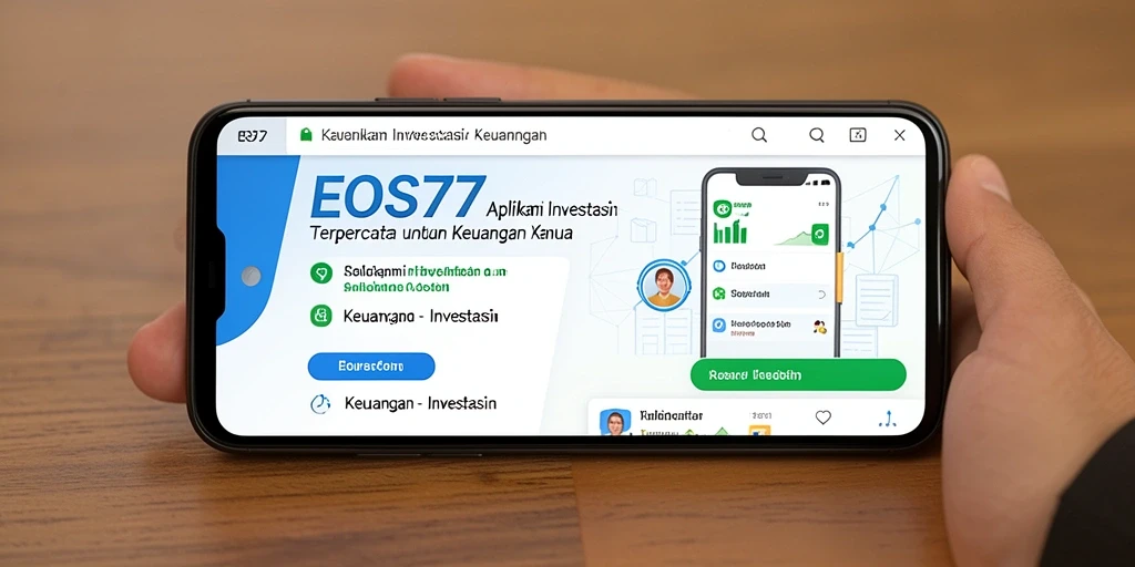 Antarmuka EOS77 yang intuitif untuk investasi keuangan.