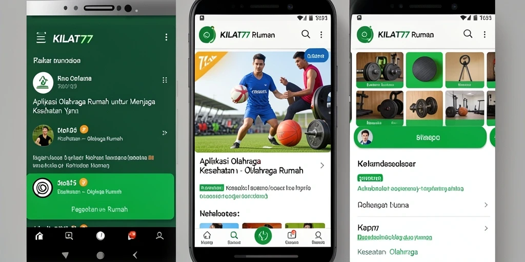 Antarmuka aplikasi KILAT77 yang intuitif dan mudah digunakan.