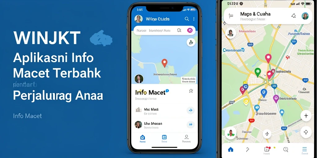 Antarmuka WINJKT menampilkan informasi kemacetan dengan jelas dan mudah dipahami.